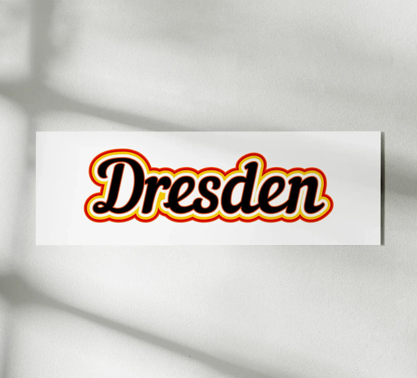 Dresden Label acryl van Mariel Toigo