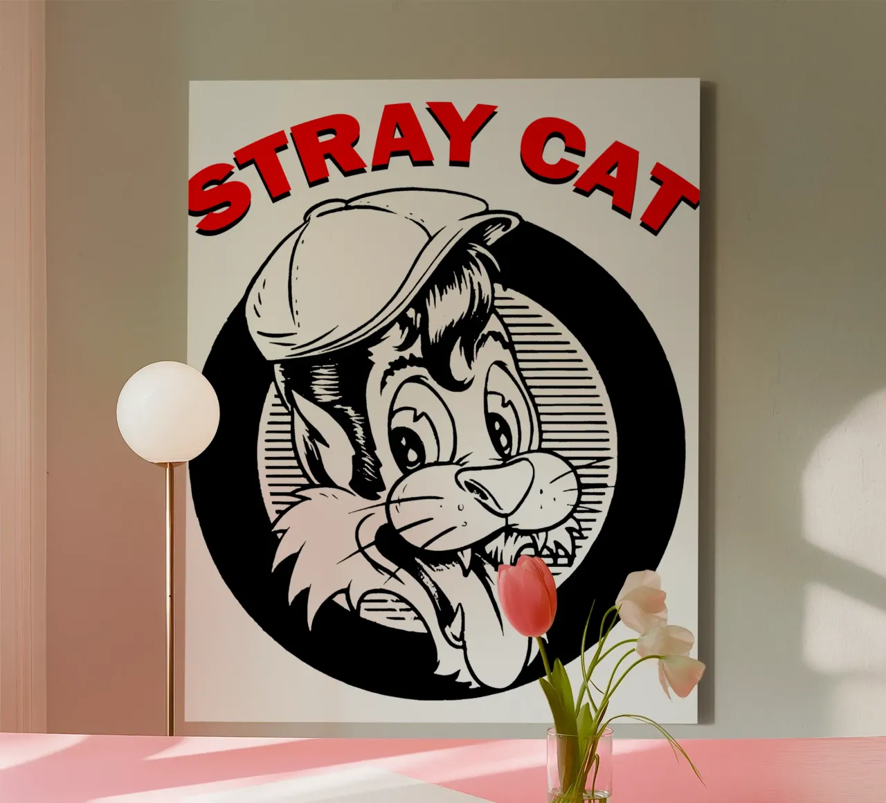 Maglietta Stray Cats Style Essential tela con Cornice a cassetta da igoshartwrks