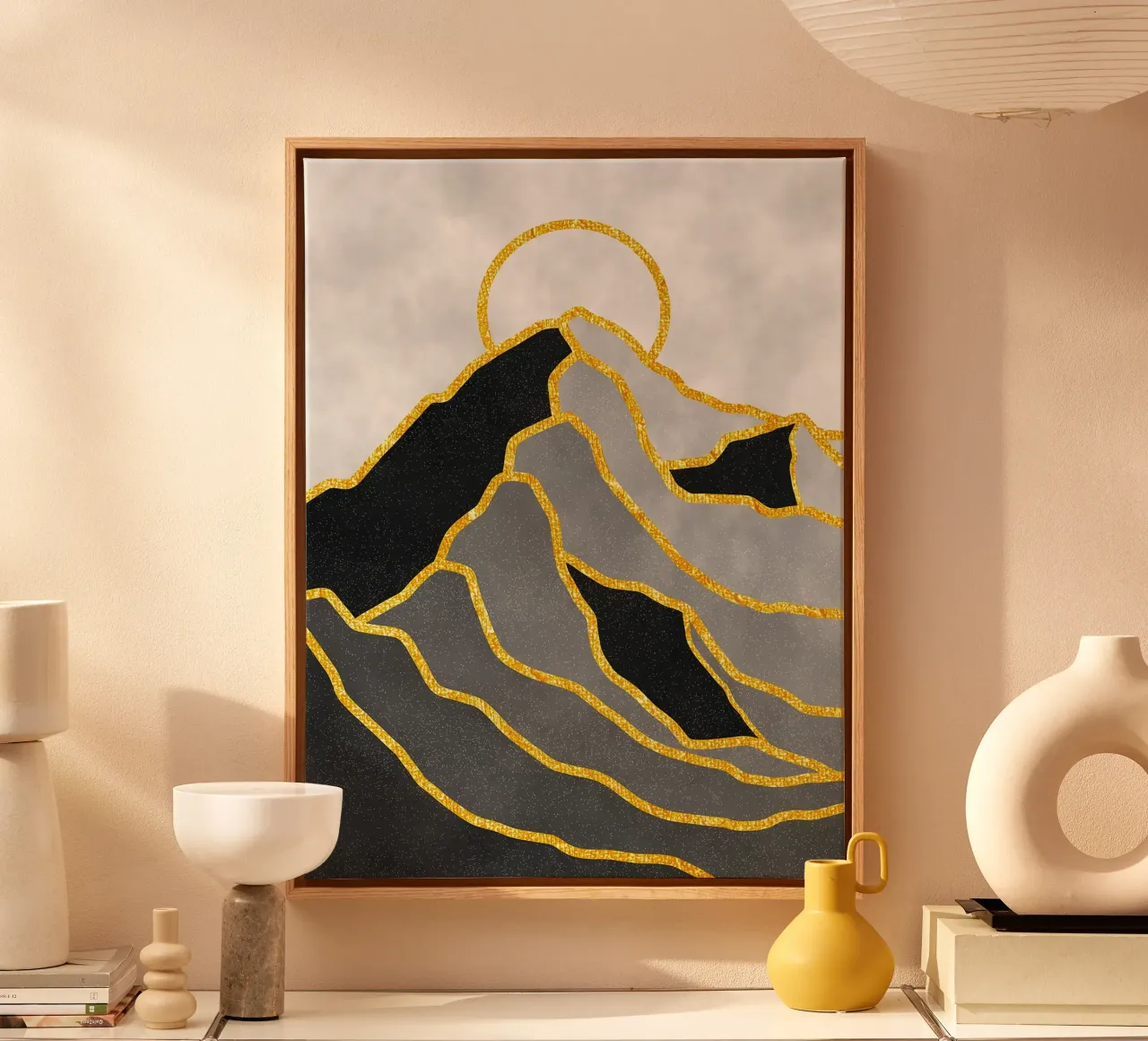 De noordkant canvas met Baklijst van Maria Lang