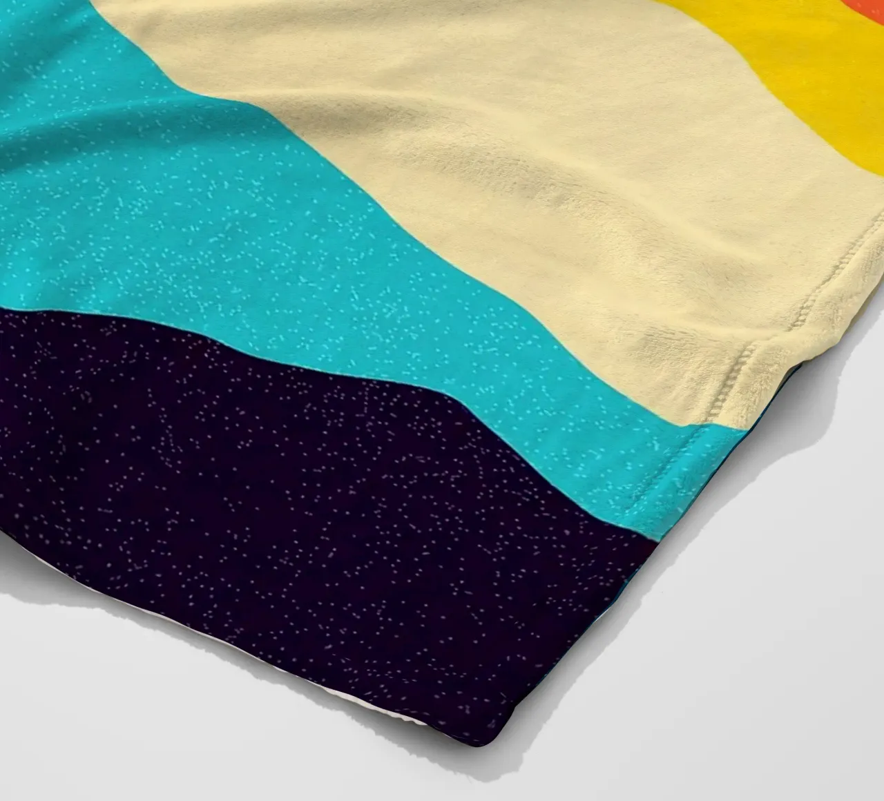 Colline colorate coperta in pile da Maria Lang