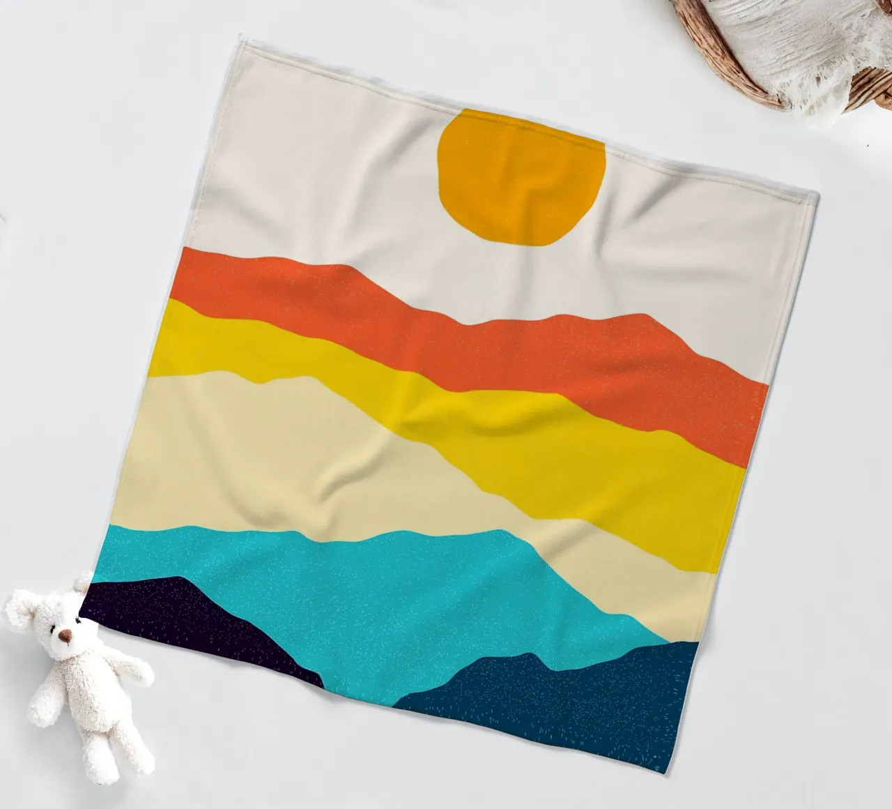 Colline colorate coperta in pile da Maria Lang