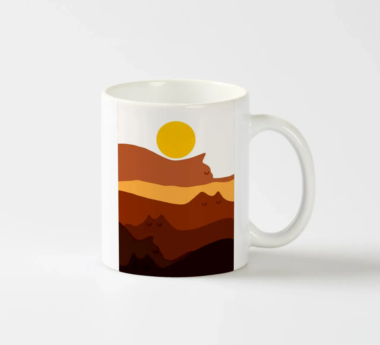 Gatto bugiardo tazza in ceramica da Maria Lang