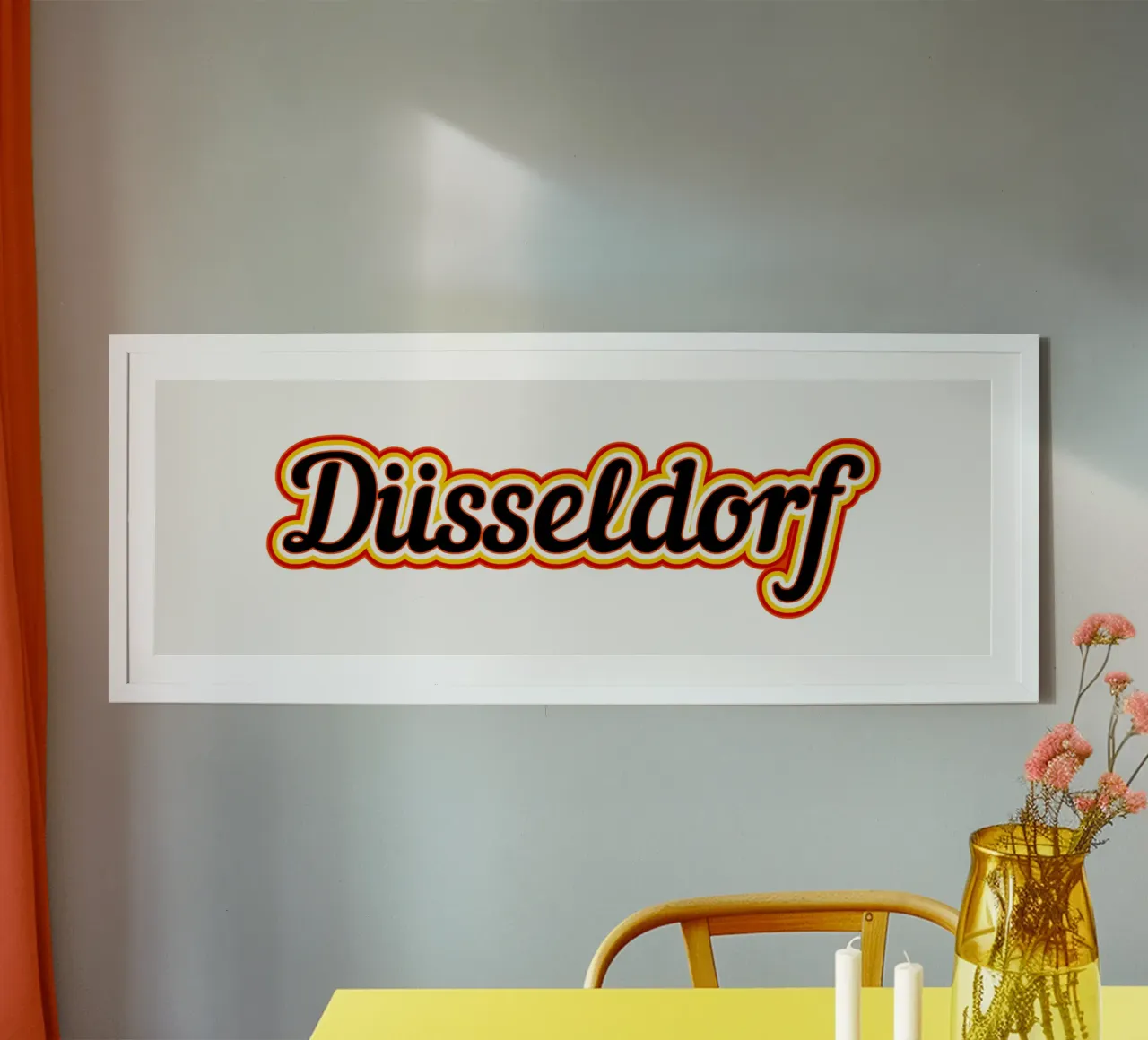 Etichetta di Düsseldorf poster con telaio in plastica da Mariel Toigo