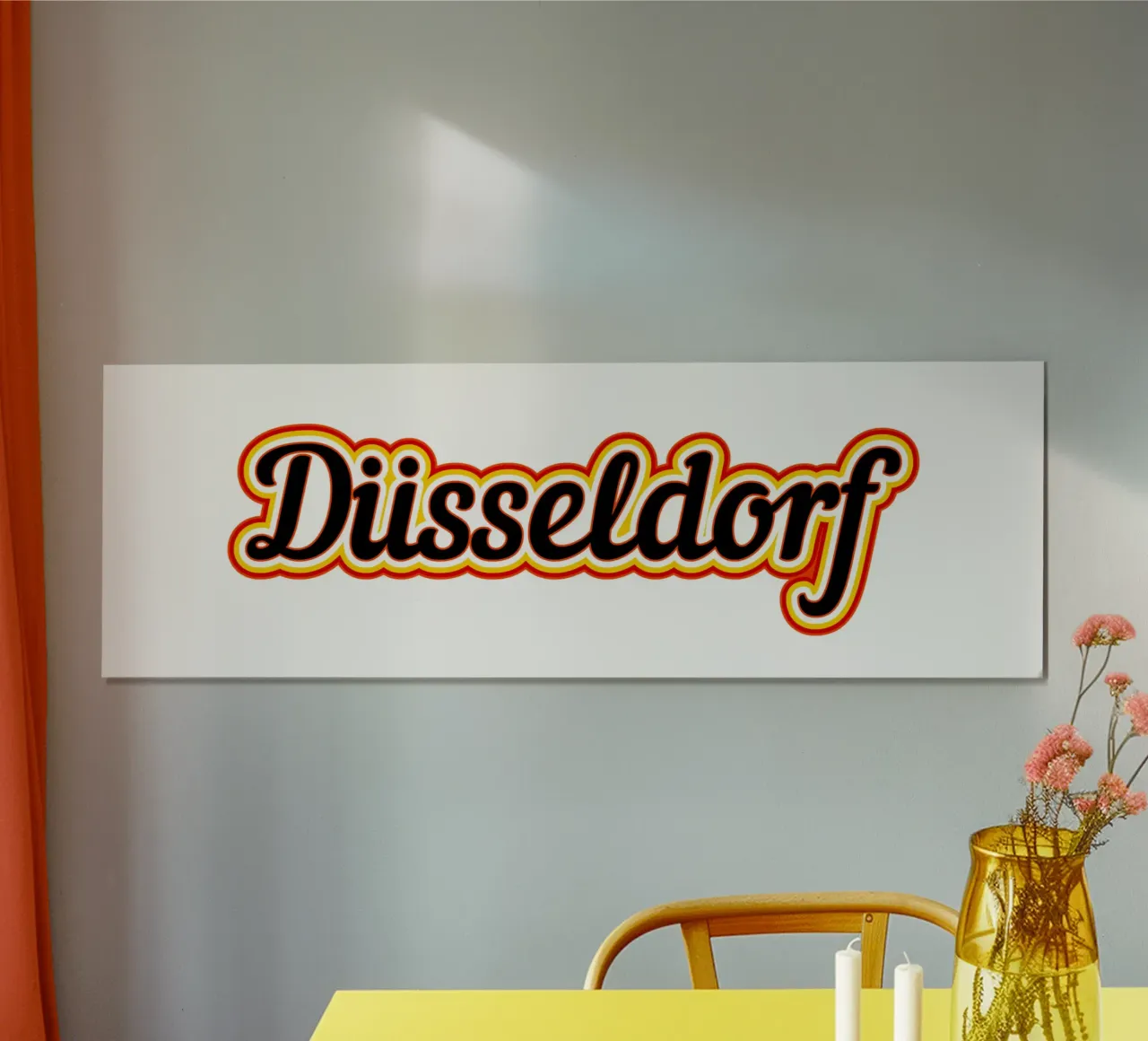 Etichetta di Düsseldorf poster con telaio in plastica da Mariel Toigo
