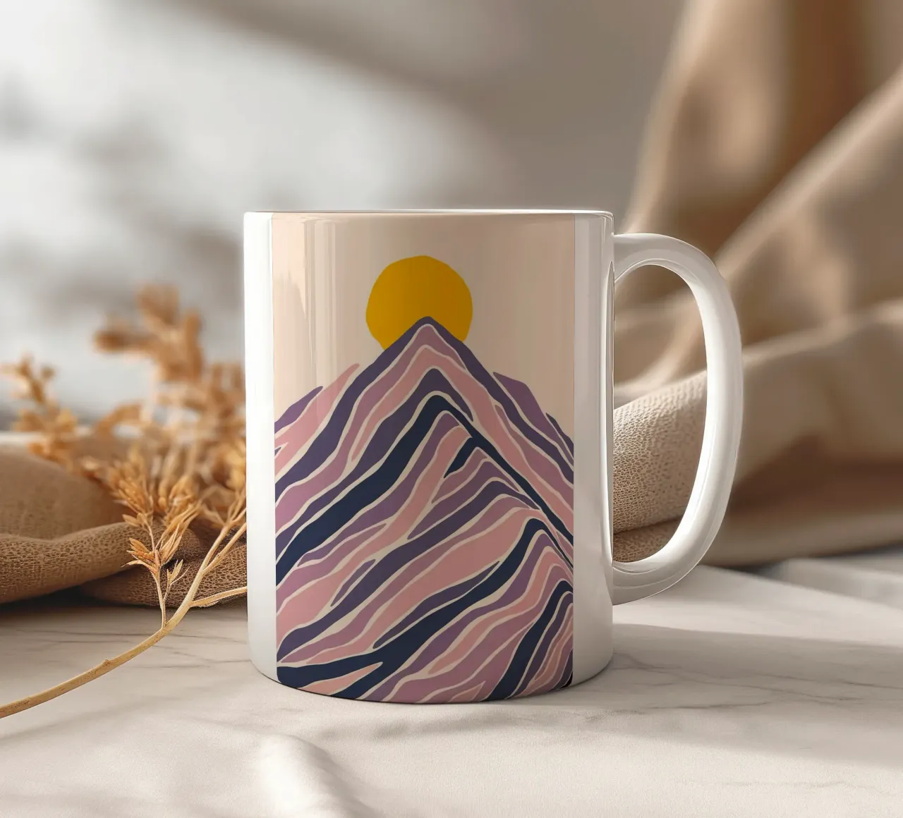 Sunset tazza in ceramica da Maria Lang