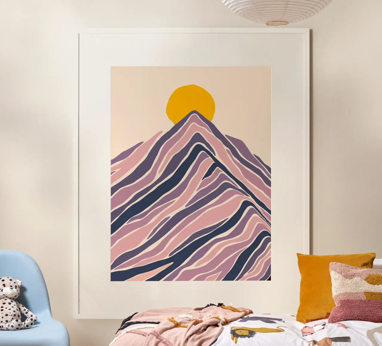 Sunset poster con telaio in legno da Maria Lang