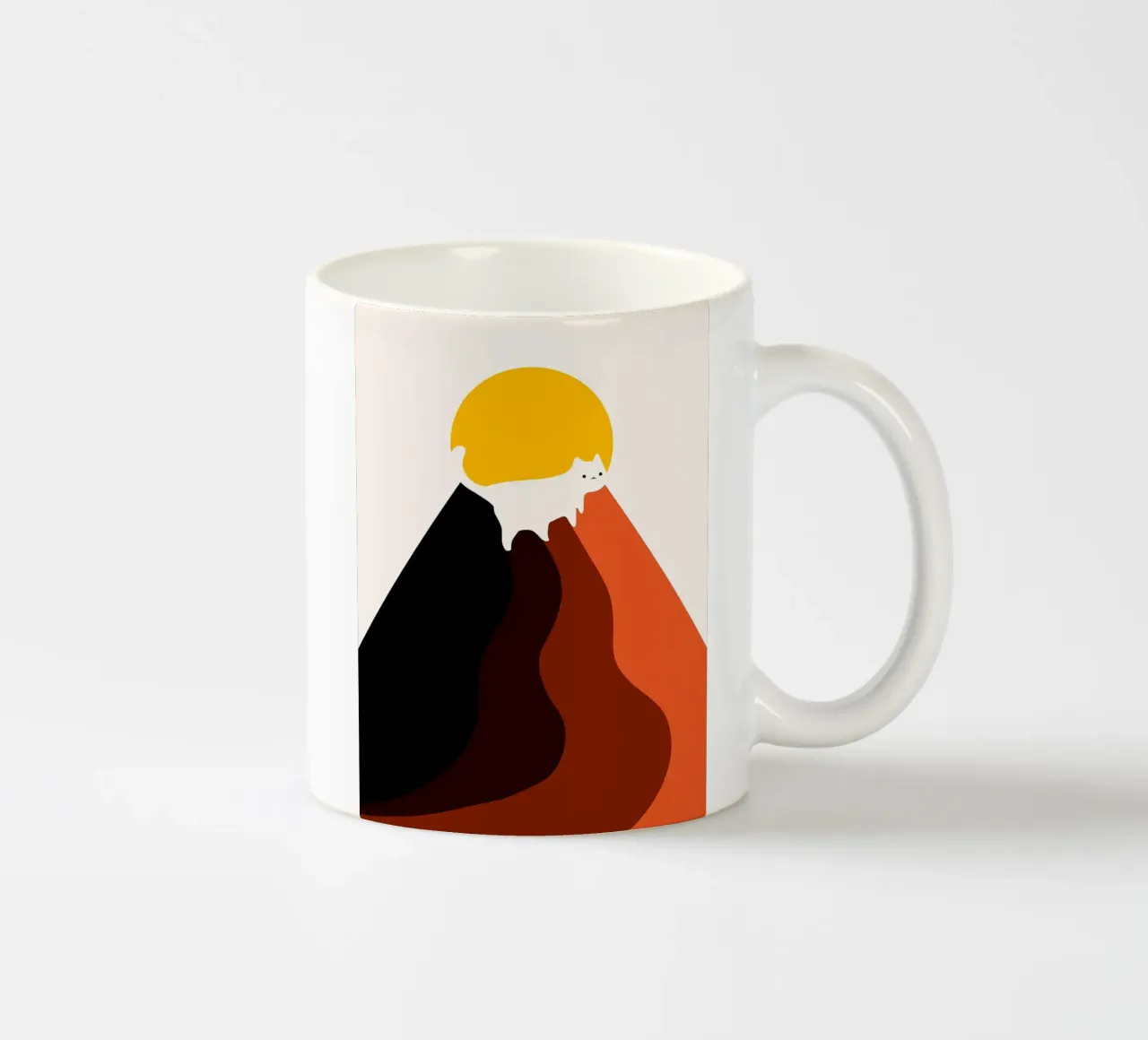 Vertice dei gatti tazza in ceramica da Maria Lang