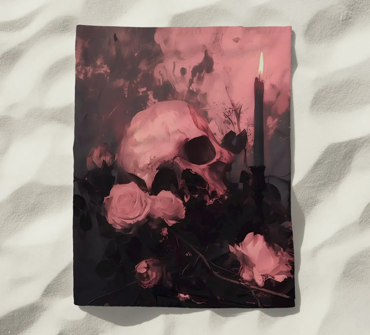 Dark Bloom No 02 strandhanddoek van treechild