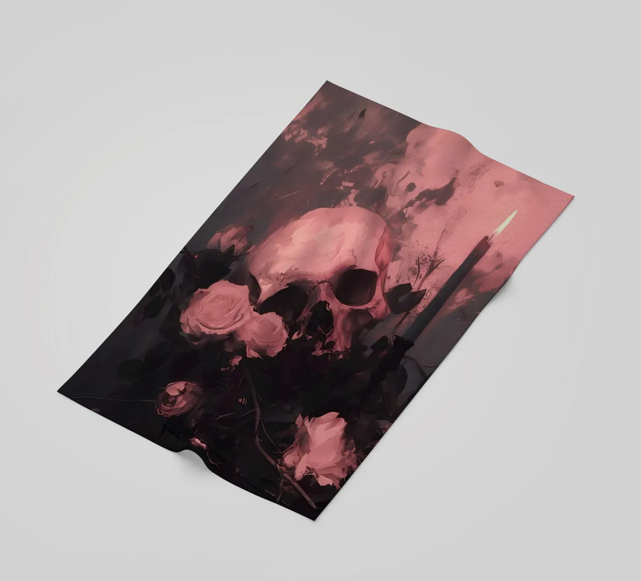 Dark Bloom No 02 strandhanddoek van treechild