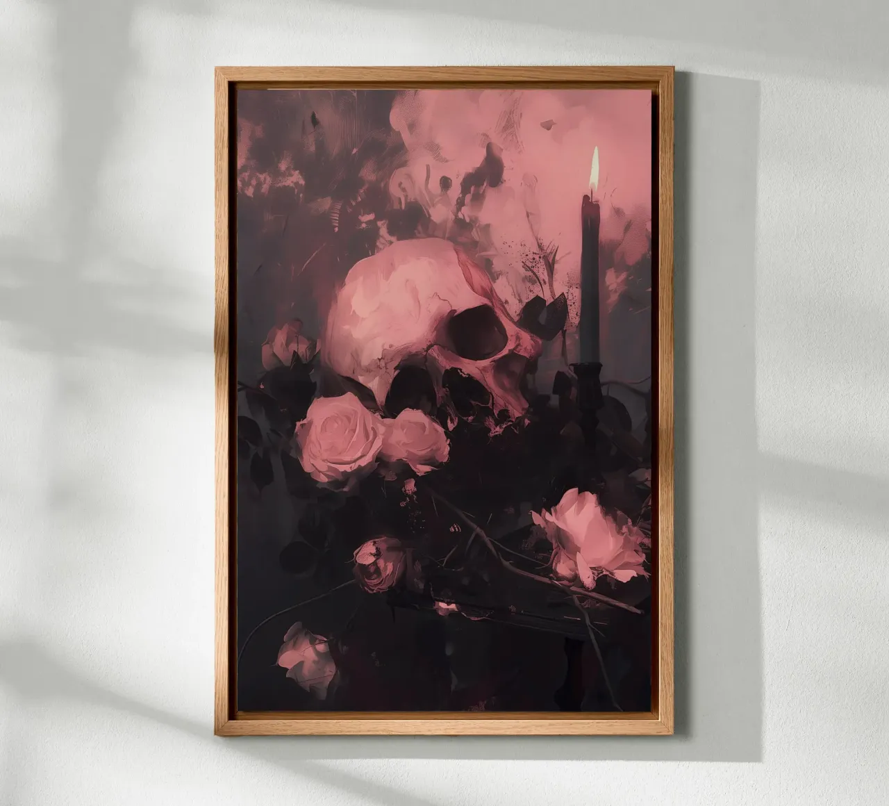 Dark Bloom No 02 tela con Cornice a cassetta da treechild