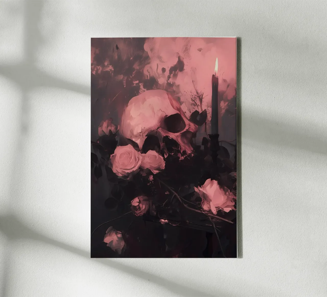 Dark Bloom No 02 tela con Cornice a cassetta da treechild