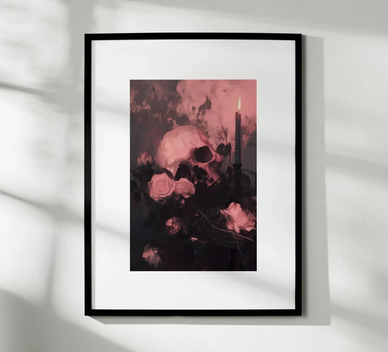 Dark Bloom No 02 poster con telaio in alluminio da treechild