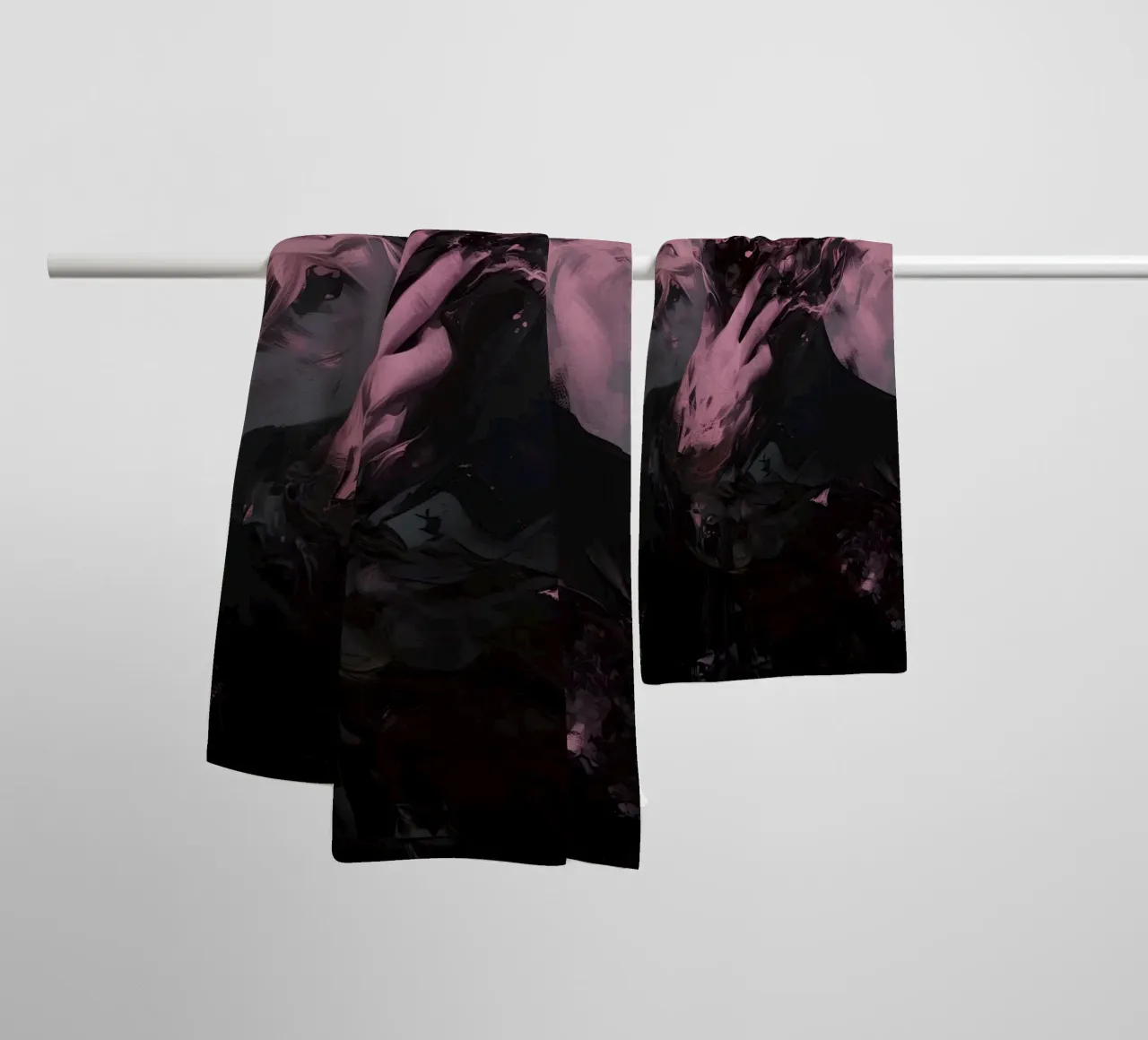 Dark Bloom No 02 asciugamano da bagno da treechild