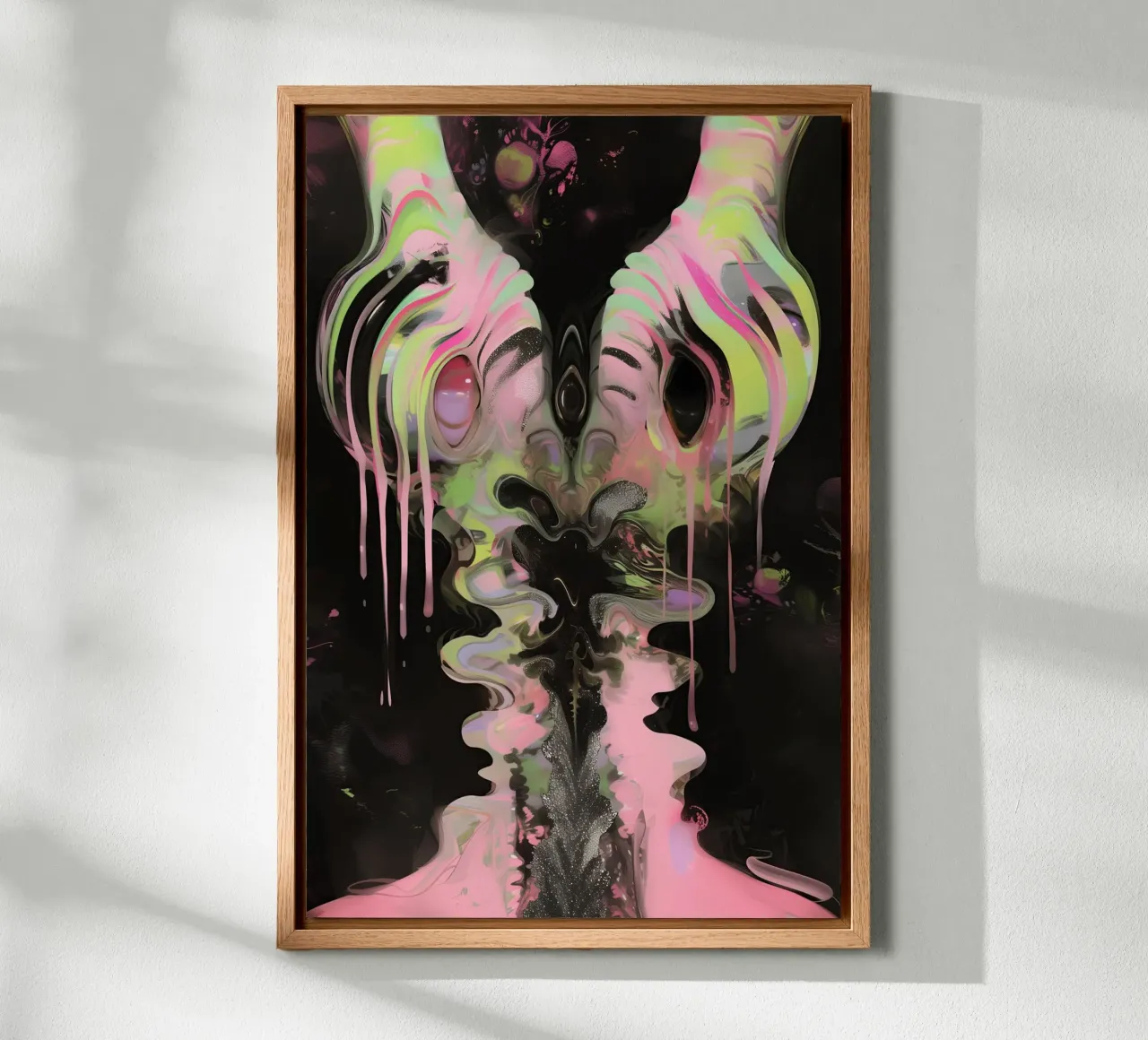 Dark Bloom No 03 tela con Cornice a cassetta da treechild