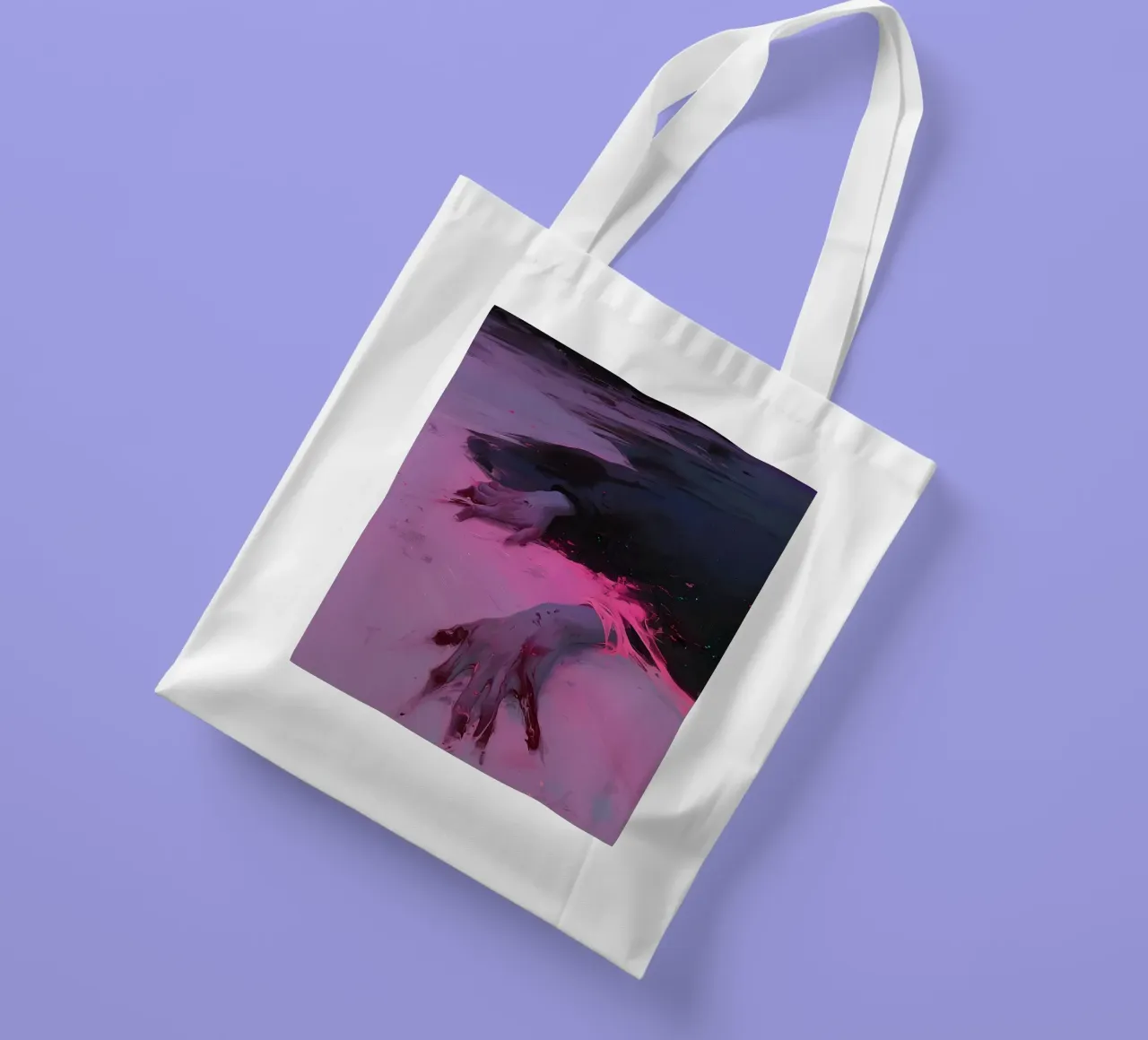 Dark Bloom No 04 borsa in juta da treechild