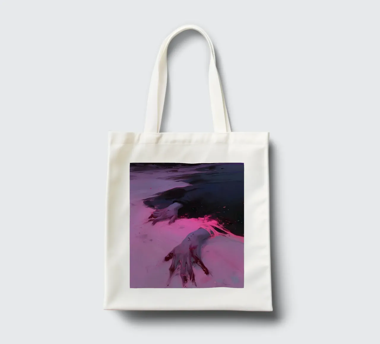 Dark Bloom No 04 borsa in juta da treechild