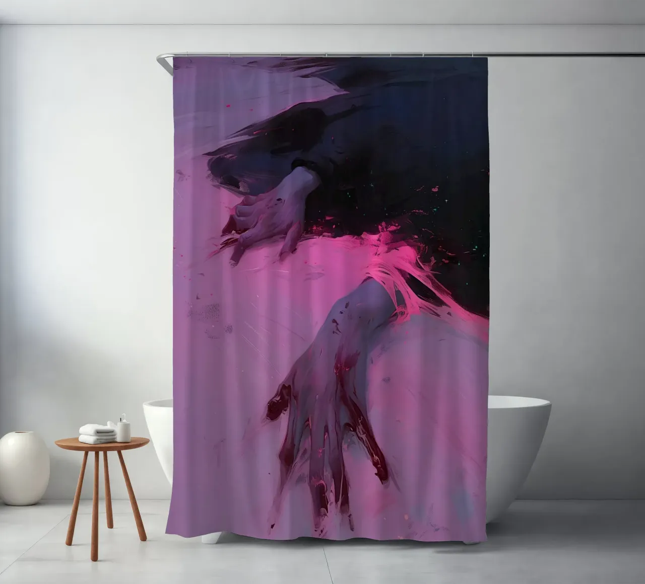 Dark Bloom No 04 tenda da doccia da treechild