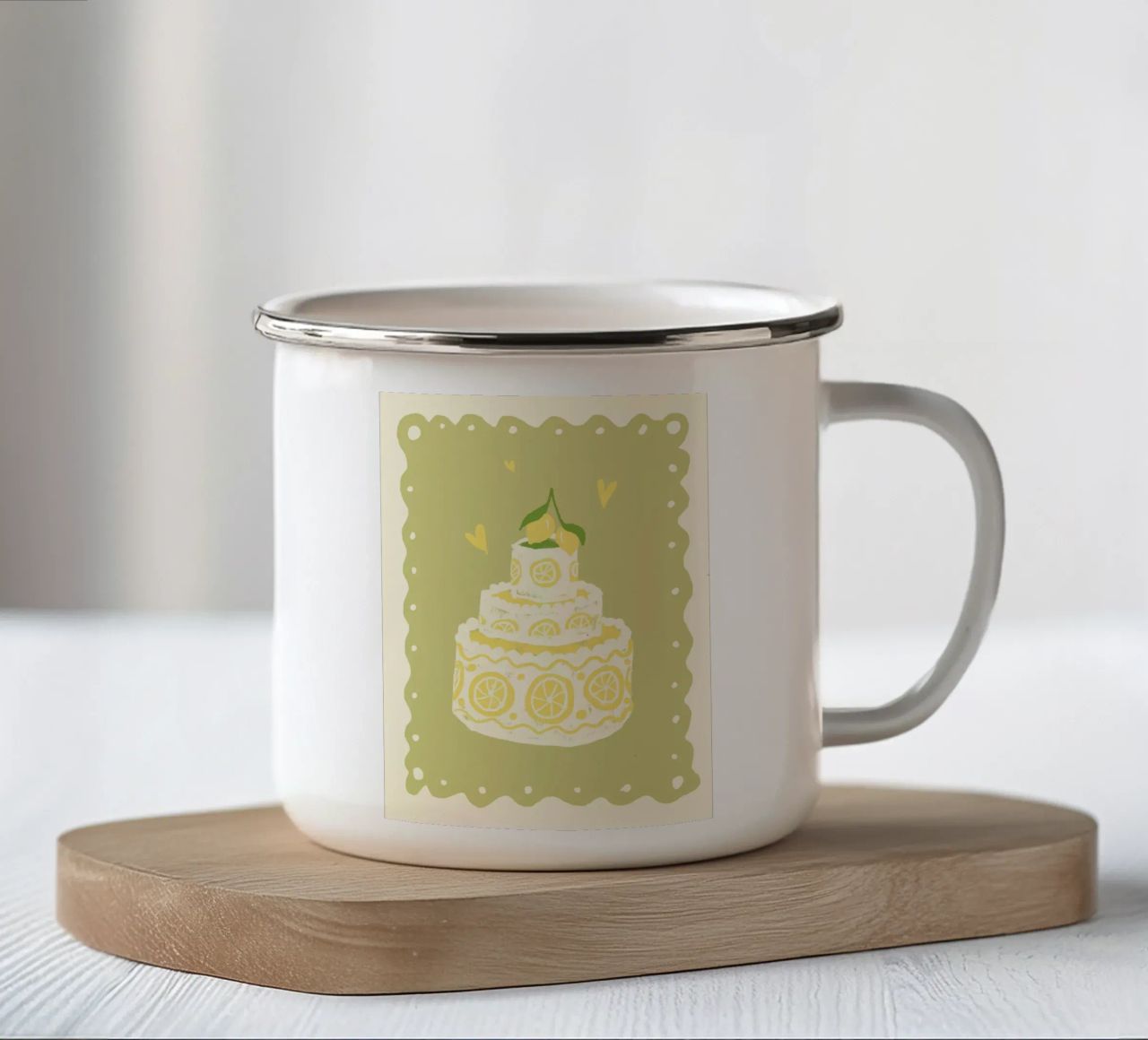 Zitronentorte tazza in smalto da Studio Dolci