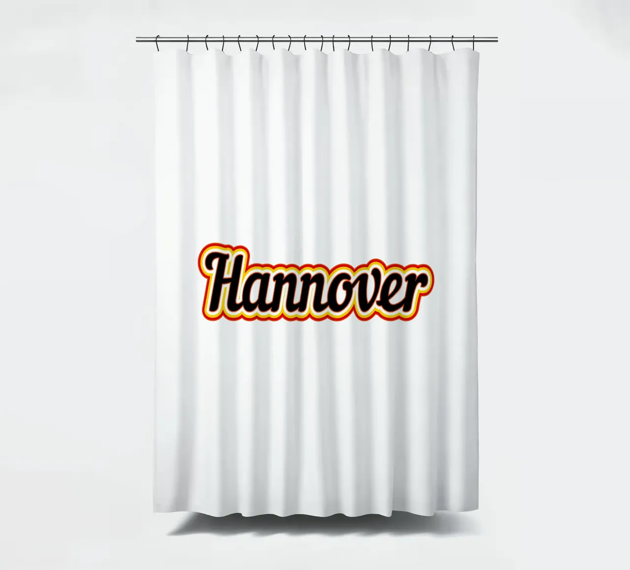 Etichetta di Hannover tenda da doccia da Mariel Toigo