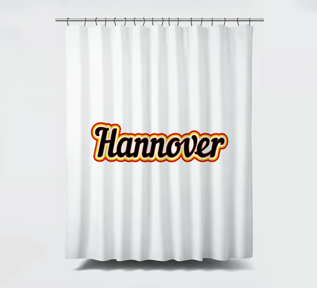 Etichetta di Hannover tenda da doccia da Mariel Toigo