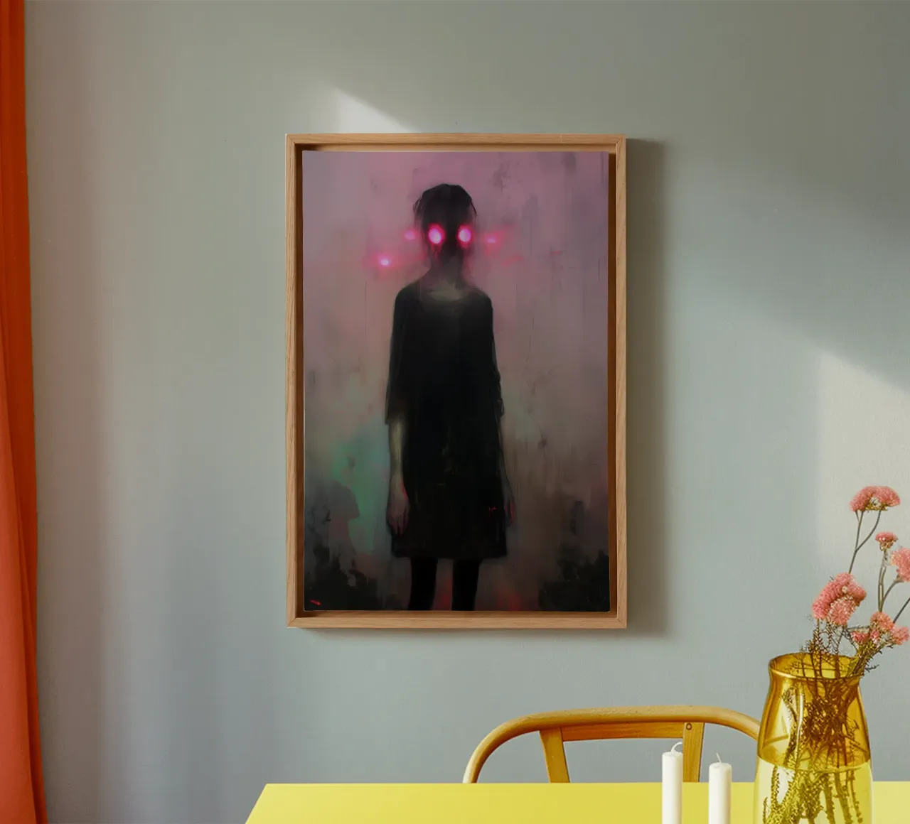 Dark Bloom No 06 tela con Cornice a cassetta da treechild