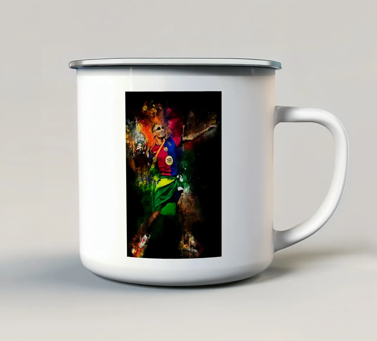 Raphinha tazza in smalto da MasterInkArt