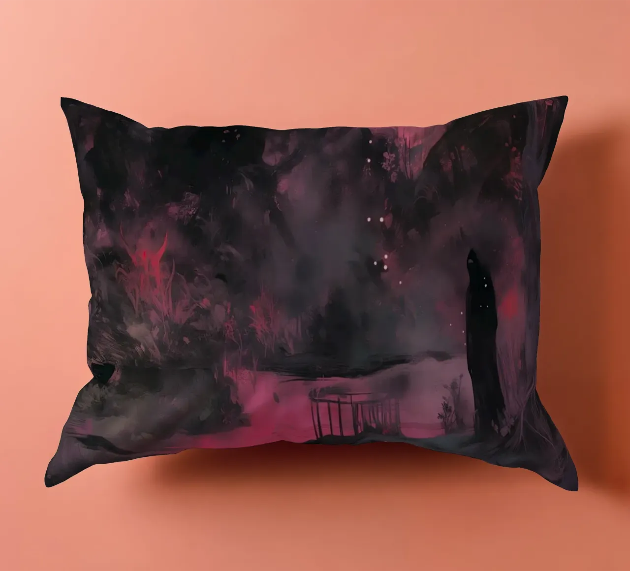 Dark Bloom No 07 cuscino da treechild