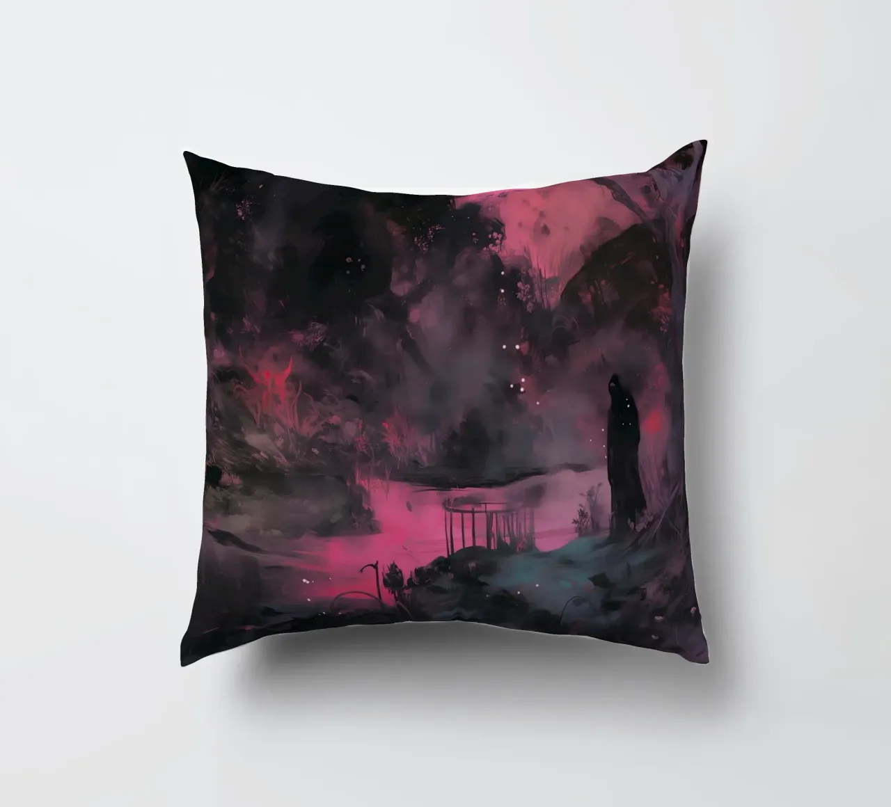 Dark Bloom No 07 cuscino da treechild