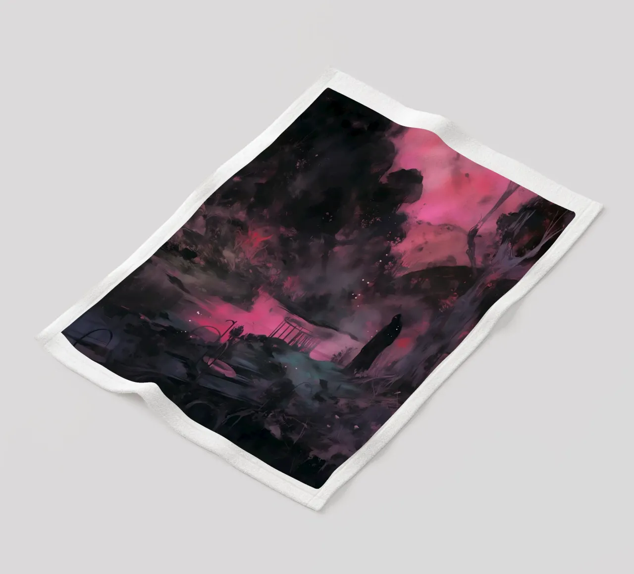 Dark Bloom No 07 coperta in pile da treechild