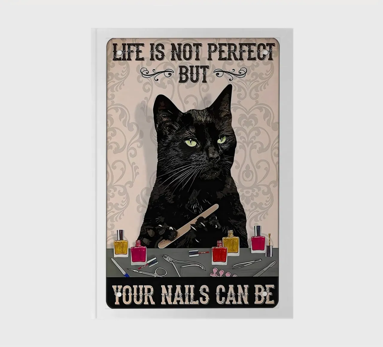 Life Is Not Perfect But Your Nails Can Be notebook by Arjun