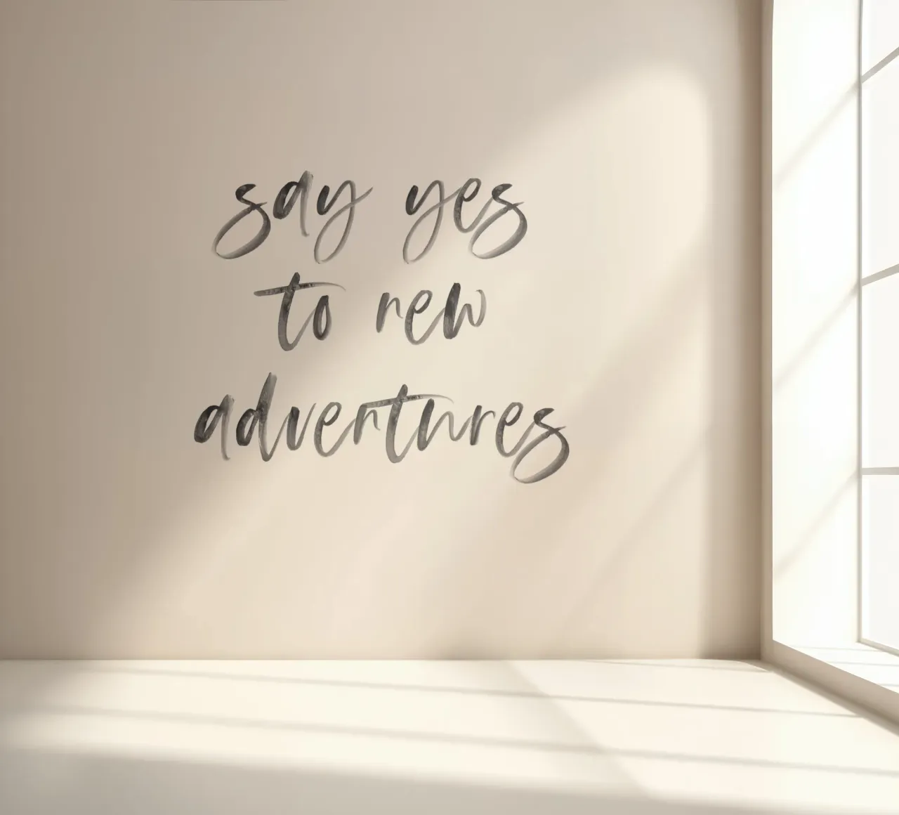 Motivationskunst – Say Yes to New Adventures photo wallpaper by Whole©