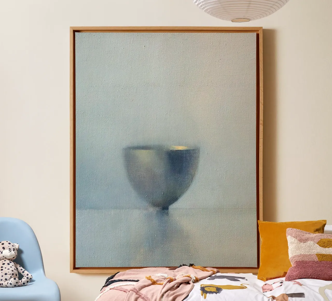 Prachtig glas - Paul Weber canvas met Baklijst van Art In The Sky