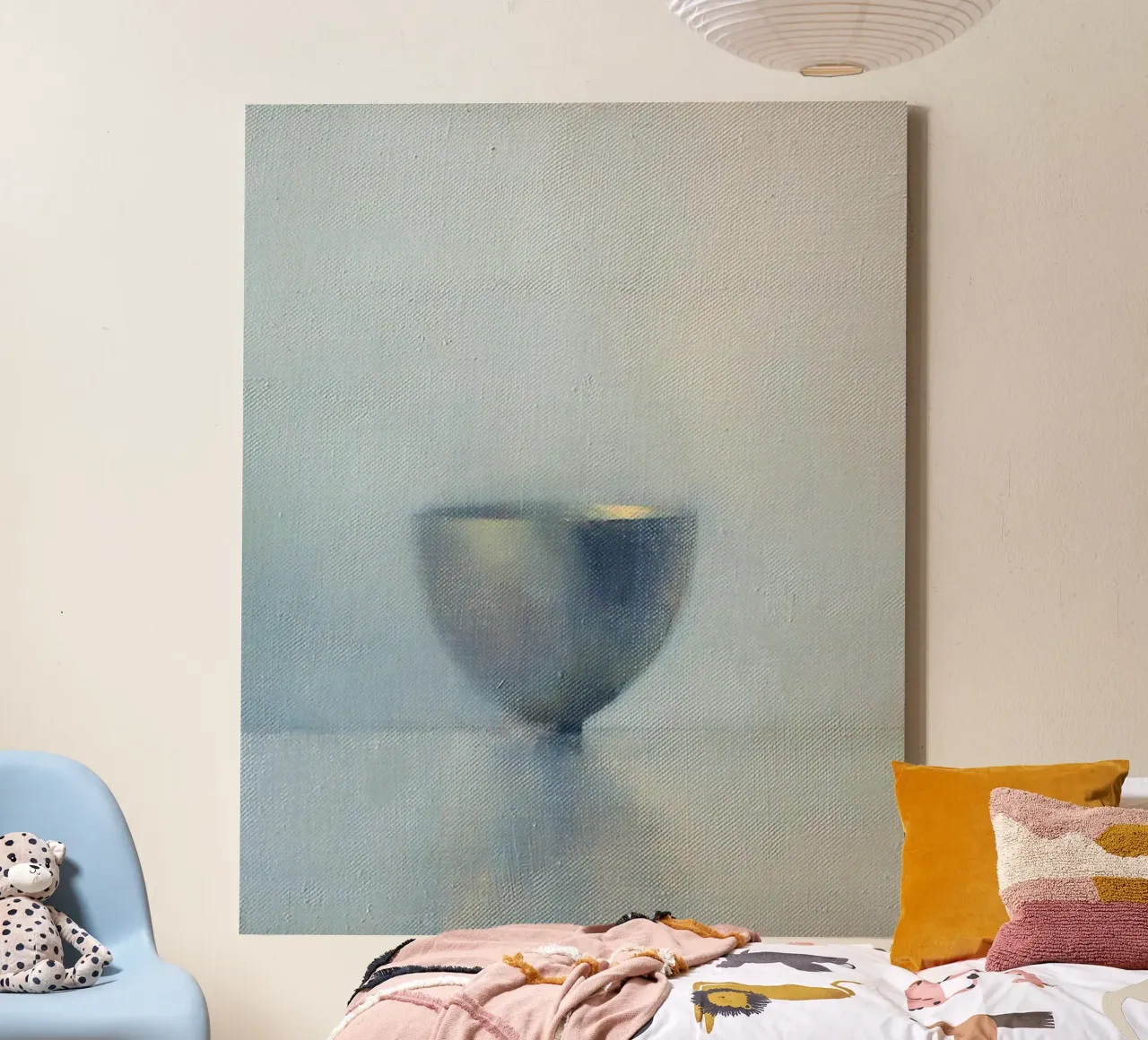 Prachtig glas - Paul Weber canvas met Baklijst van Art In The Sky