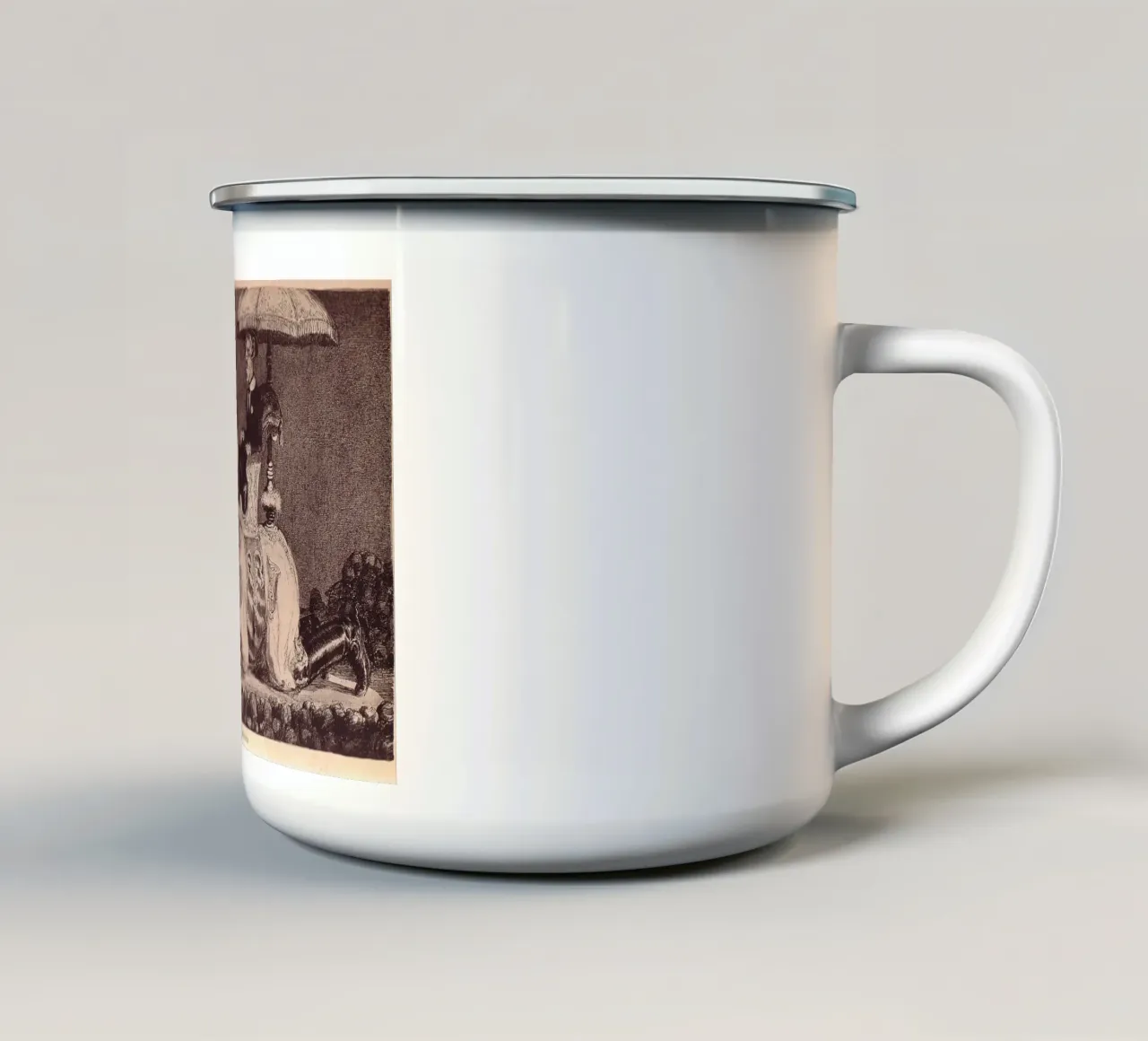 Il Re - Paul Weber tazza in smalto da Art In The Sky