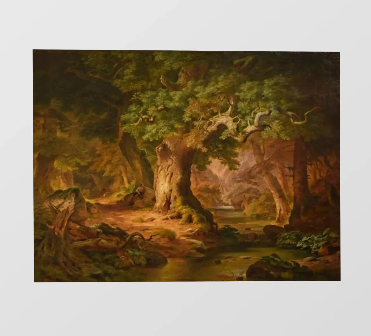 Soli nella foresta - Paul Weber pellicola backlit da Art In The Sky