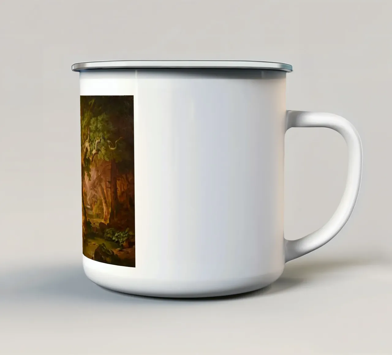 Soli nella foresta - Paul Weber tazza in smalto da Art In The Sky