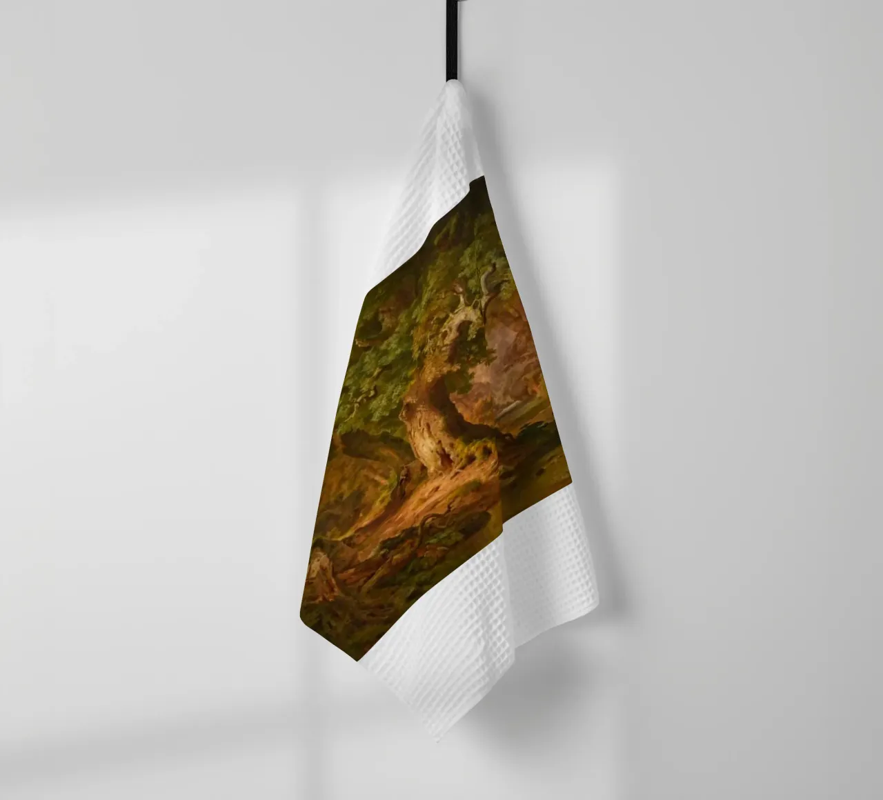 Seul dans la forêt - Paul Weber torchon de Art In The Sky