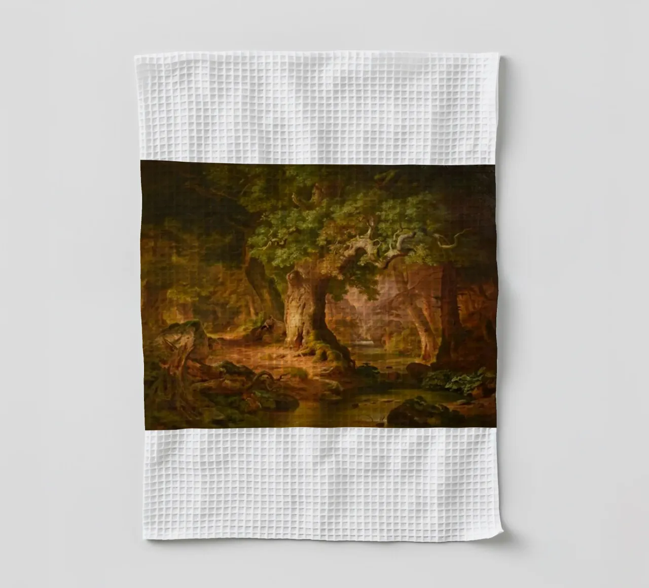 Seul dans la forêt - Paul Weber torchon de Art In The Sky