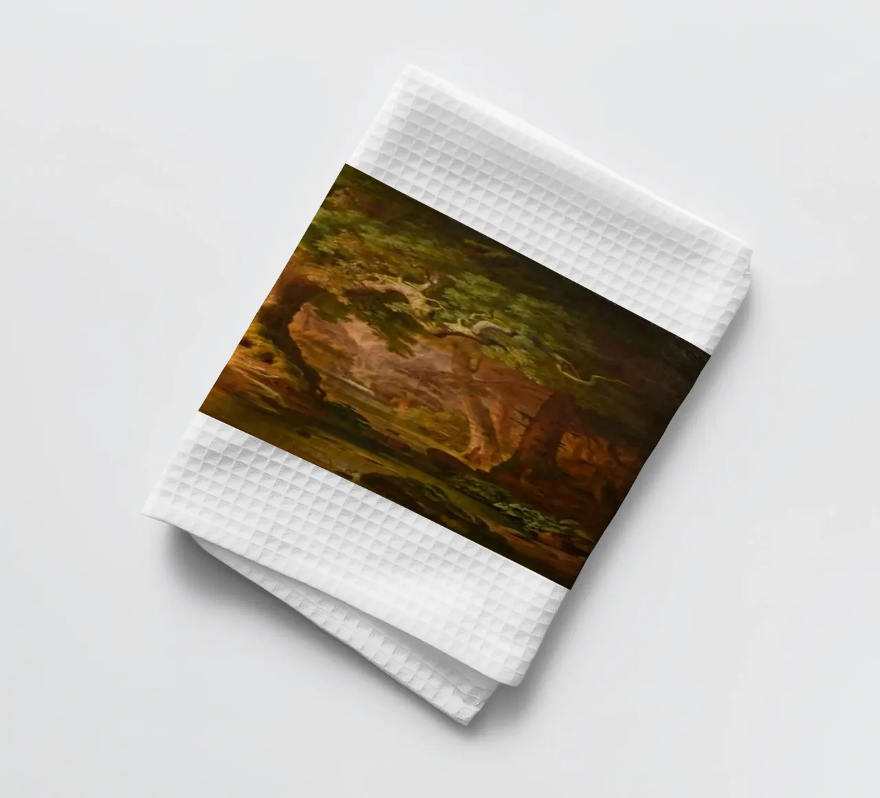 Seul dans la forêt - Paul Weber torchon de Art In The Sky