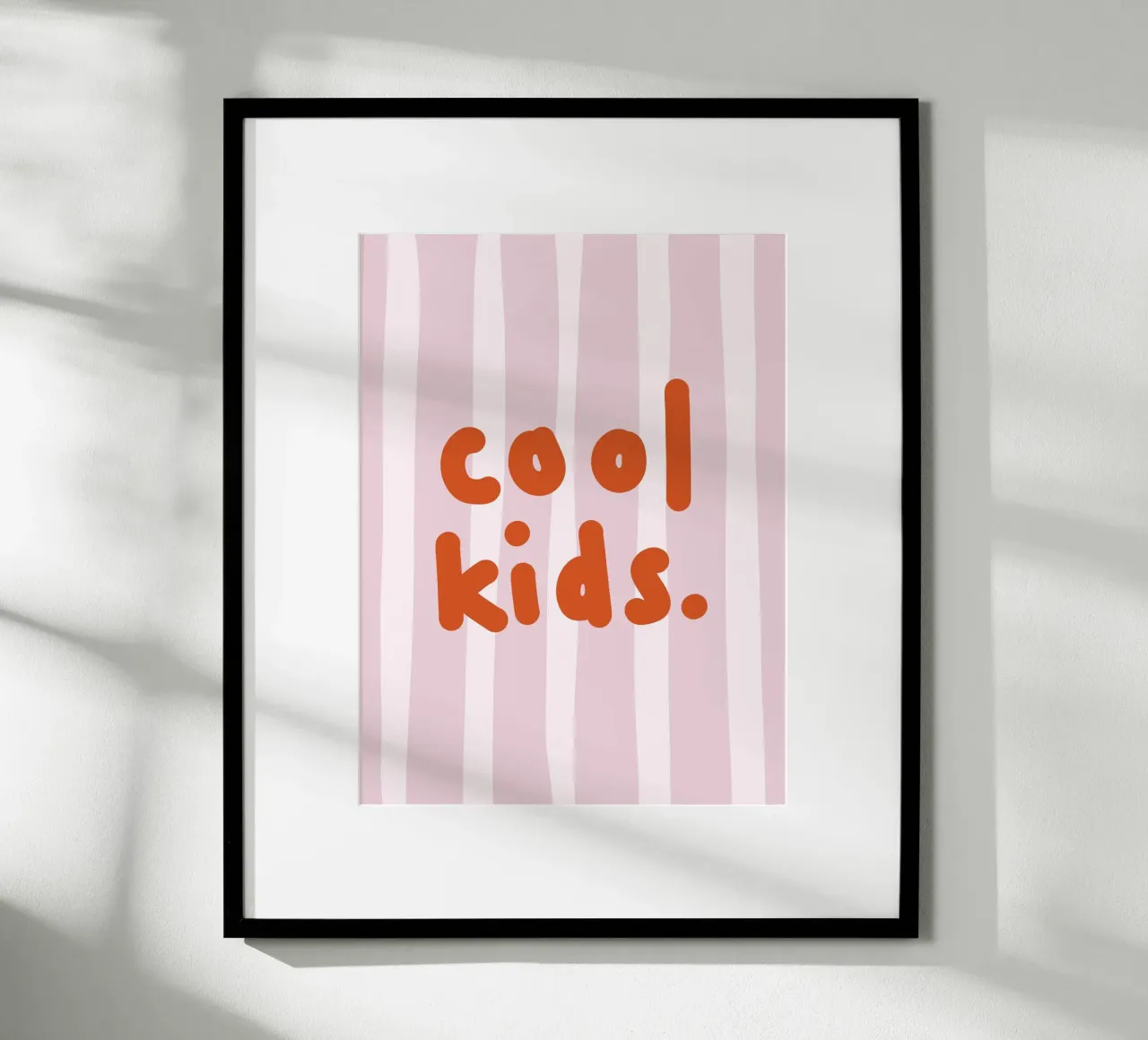 Cool Kids rosa poster by we line studio - design