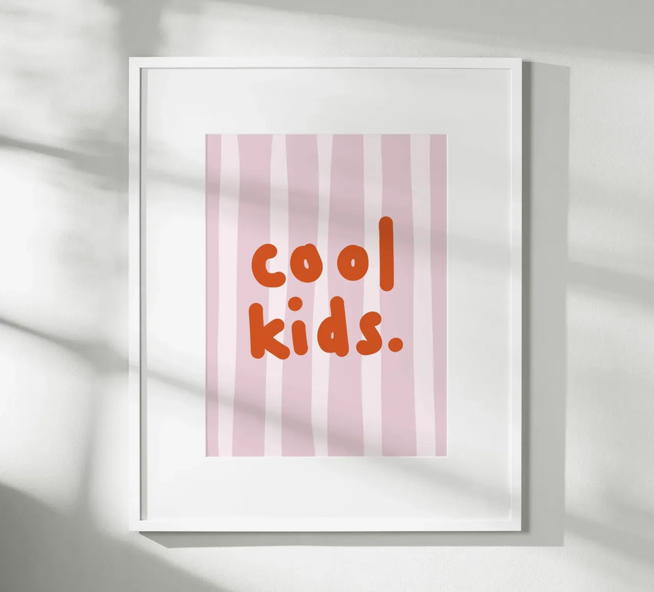 Cool Kids rosa poster by we line studio - design