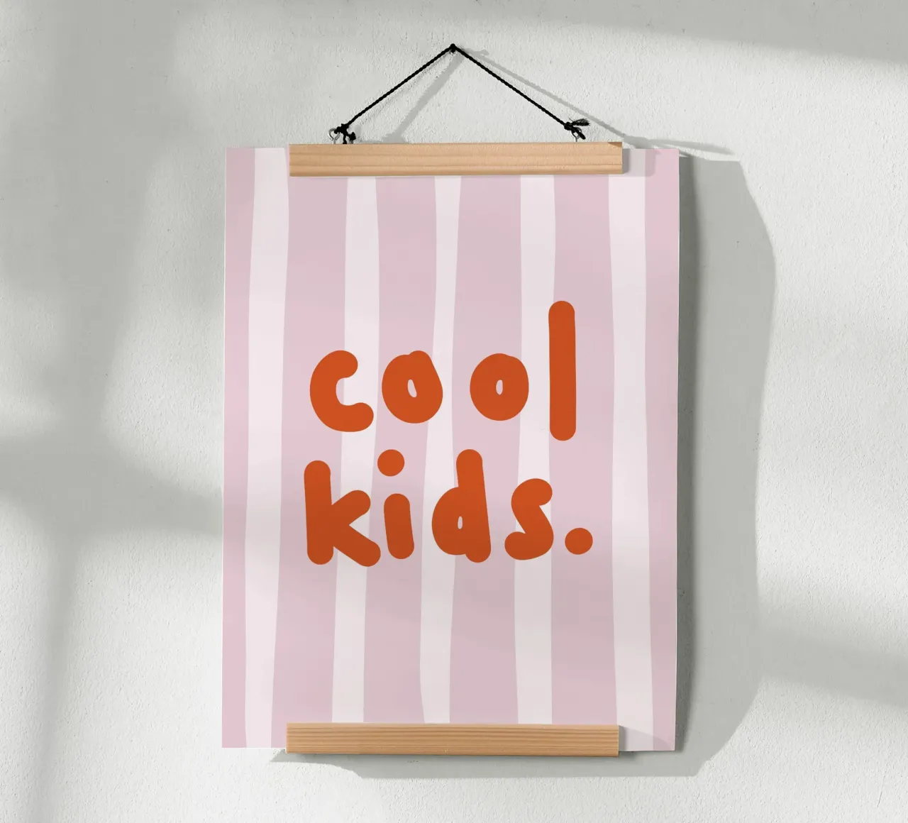 Cool Kids rosa poster by we line studio - design