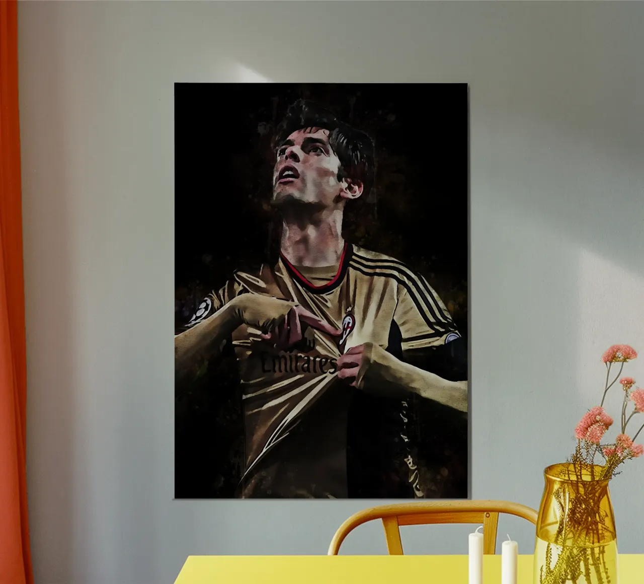 Ricardo Kaka poster con telaio in plastica da MasterInkArt