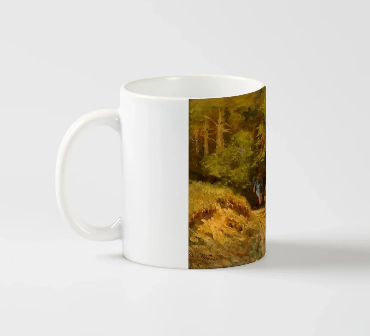 Contadini nella foresta - Paul Weber tazza in ceramica da Art In The Sky
