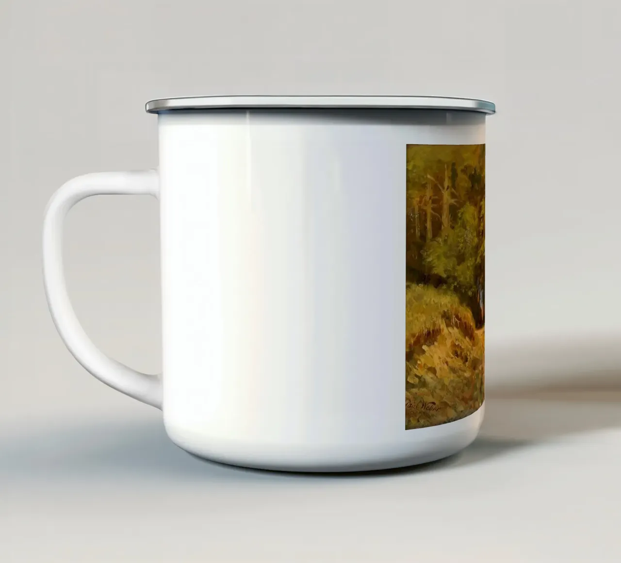 Contadini nella foresta - Paul Weber tazza in smalto da Art In The Sky