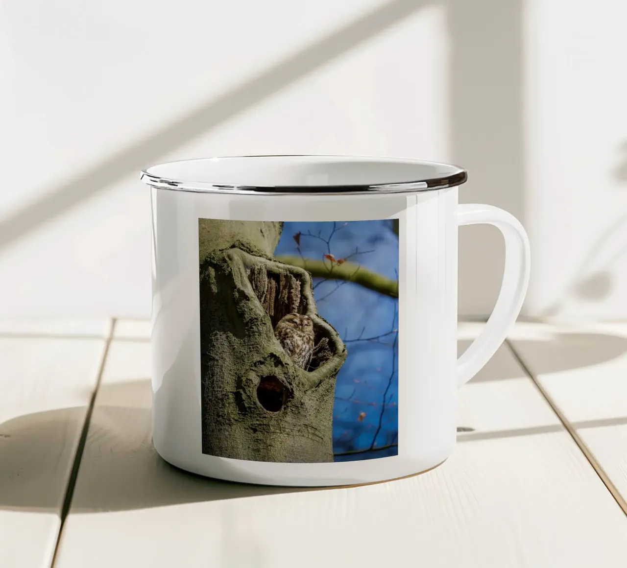Allocco tazza in smalto da Tom's Wildlife