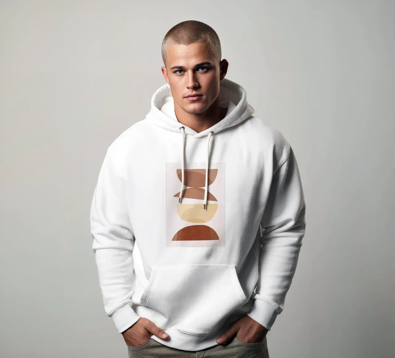 astratto minimo 7 felpa con cappuccio da ThingDesign