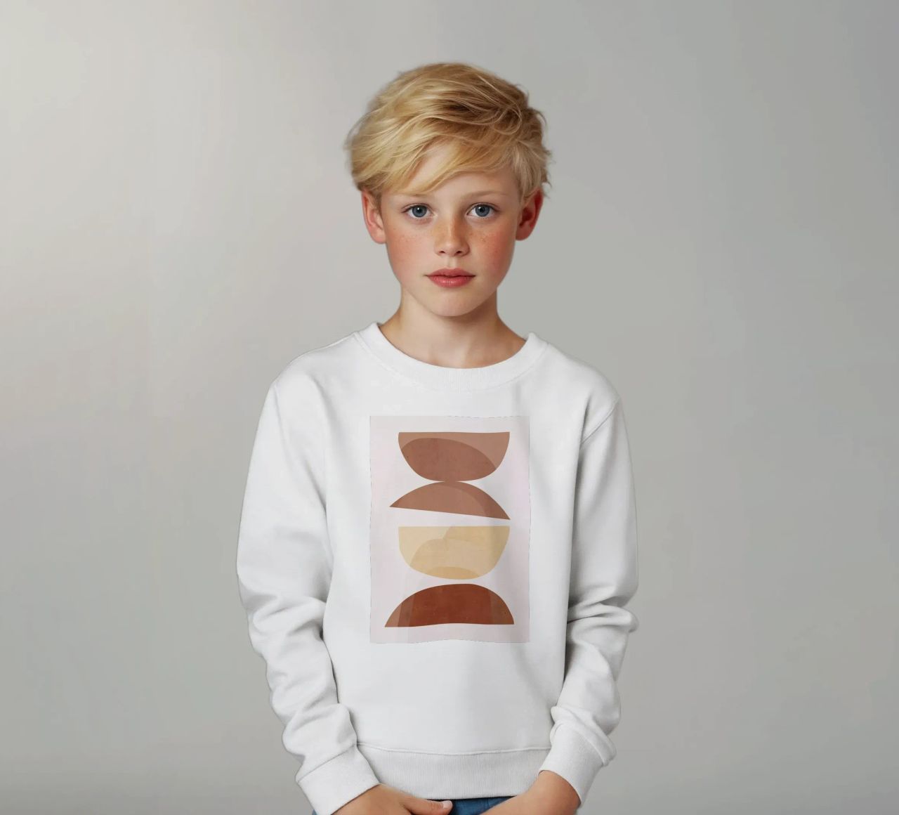 astratto minimo 7 felpa bambino da ThingDesign