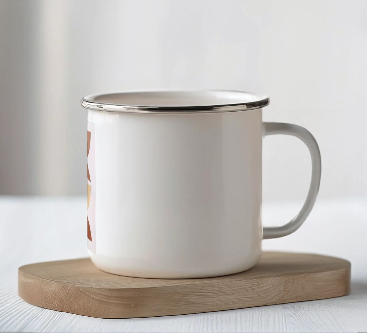 astratto minimo 7 tazza in smalto da ThingDesign