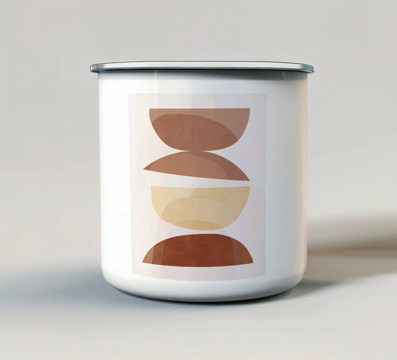 astratto minimo 7 tazza in smalto da ThingDesign